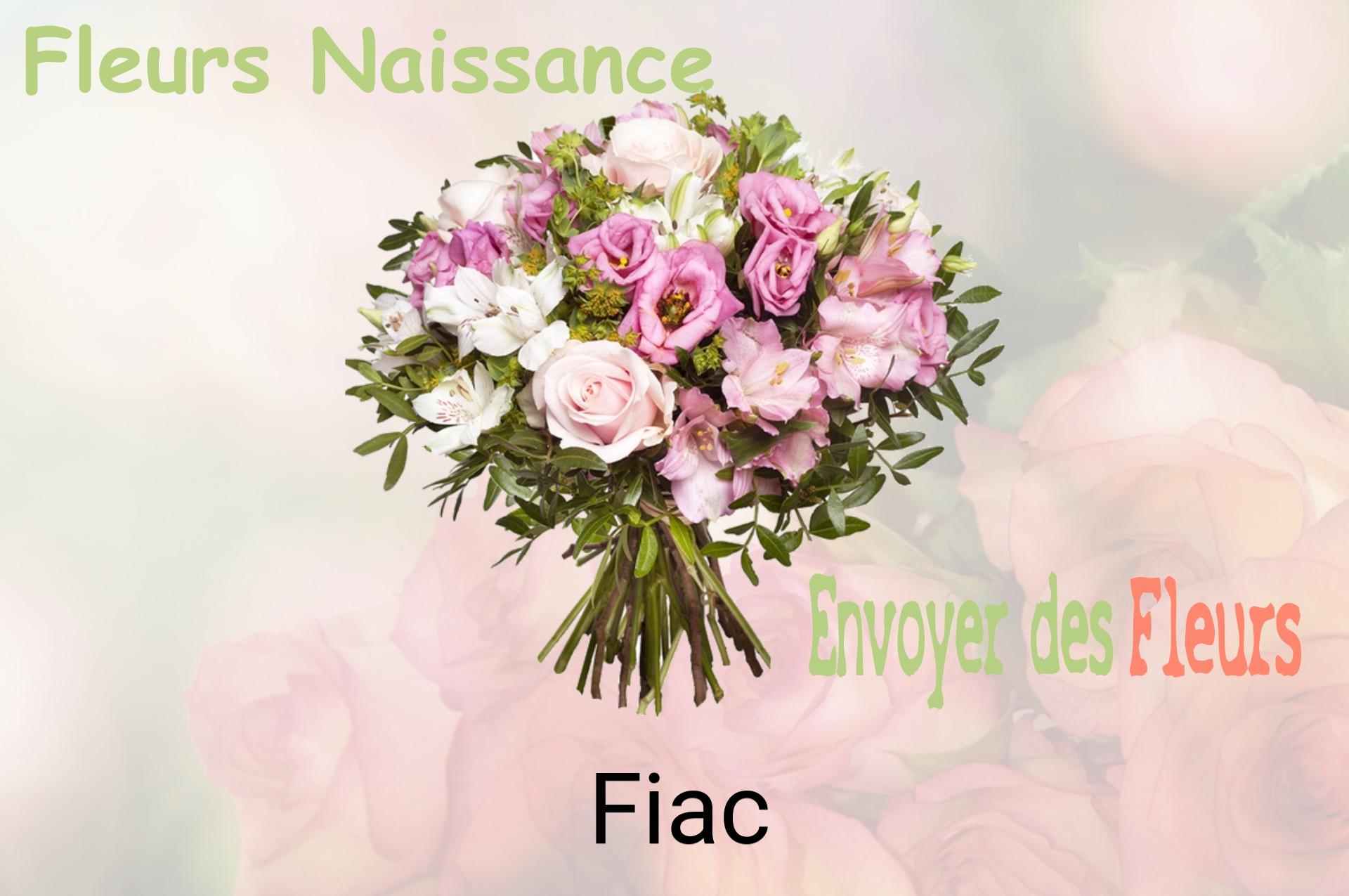 Bouquet de fleurs de naissance livré à Fiac